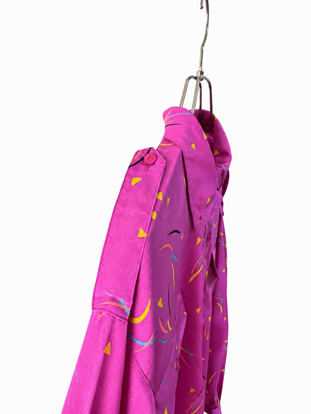 SH26018 / Oscar de la Renta 日本製 ピンク 抽象柄 プルオーバー
