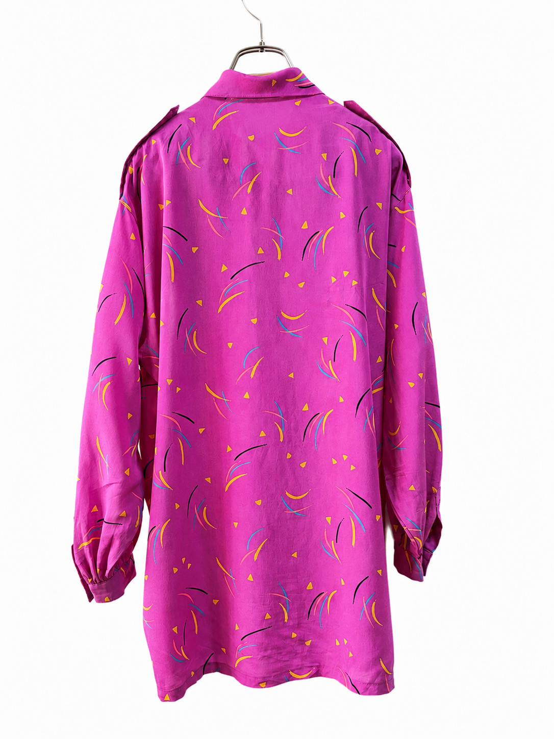 SH26018 / Oscar de la Renta 日本製 ピンク 抽象柄 プルオーバー