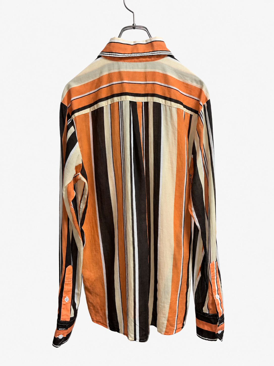 Sh26015/Vintage Psycho Priest Stripe Shirt – Made in Japan Cotton Shirt 1990s–2000s