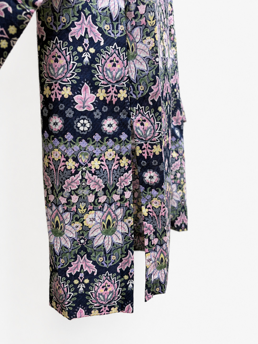SH26016/Vintage Floral Long Shirt – Made in Japan Floral Pattern Long Shirt 1990s