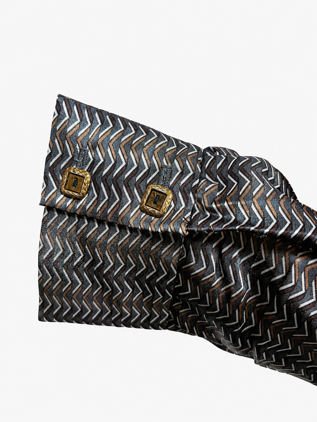 SH26014/Vintage Japanese Geometric Pattern Blouse – 1980s-1990s Abstract Design Made in Japan